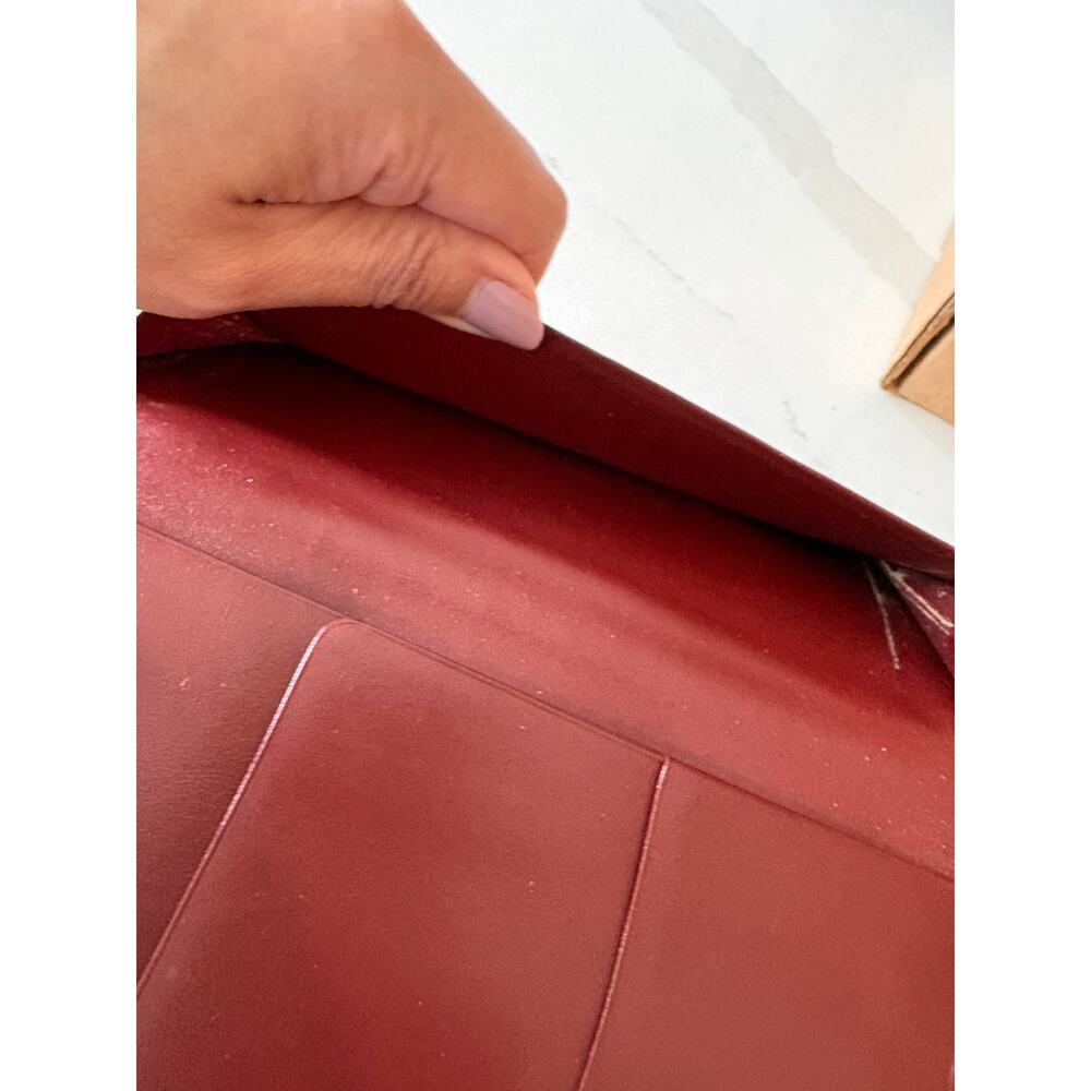 SOLD - Cartier Paris Must de Cartier Burgundy Leather Long Wallet - Picture 6 of 10